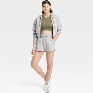 Joy Lab Gray Cropped Hoodie Size M NWOT